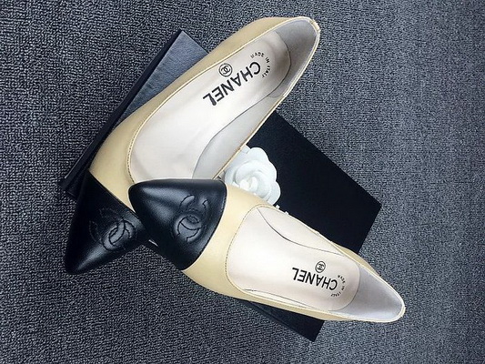 CHANEL Shallow mouth flat shoes Women--133